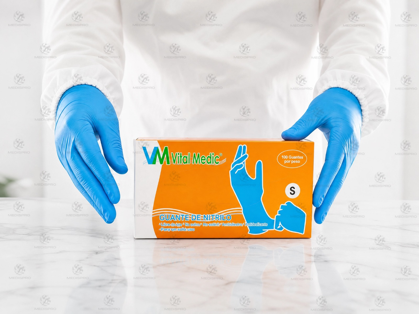 Guantes de nitrilo talla S — Vital Medic