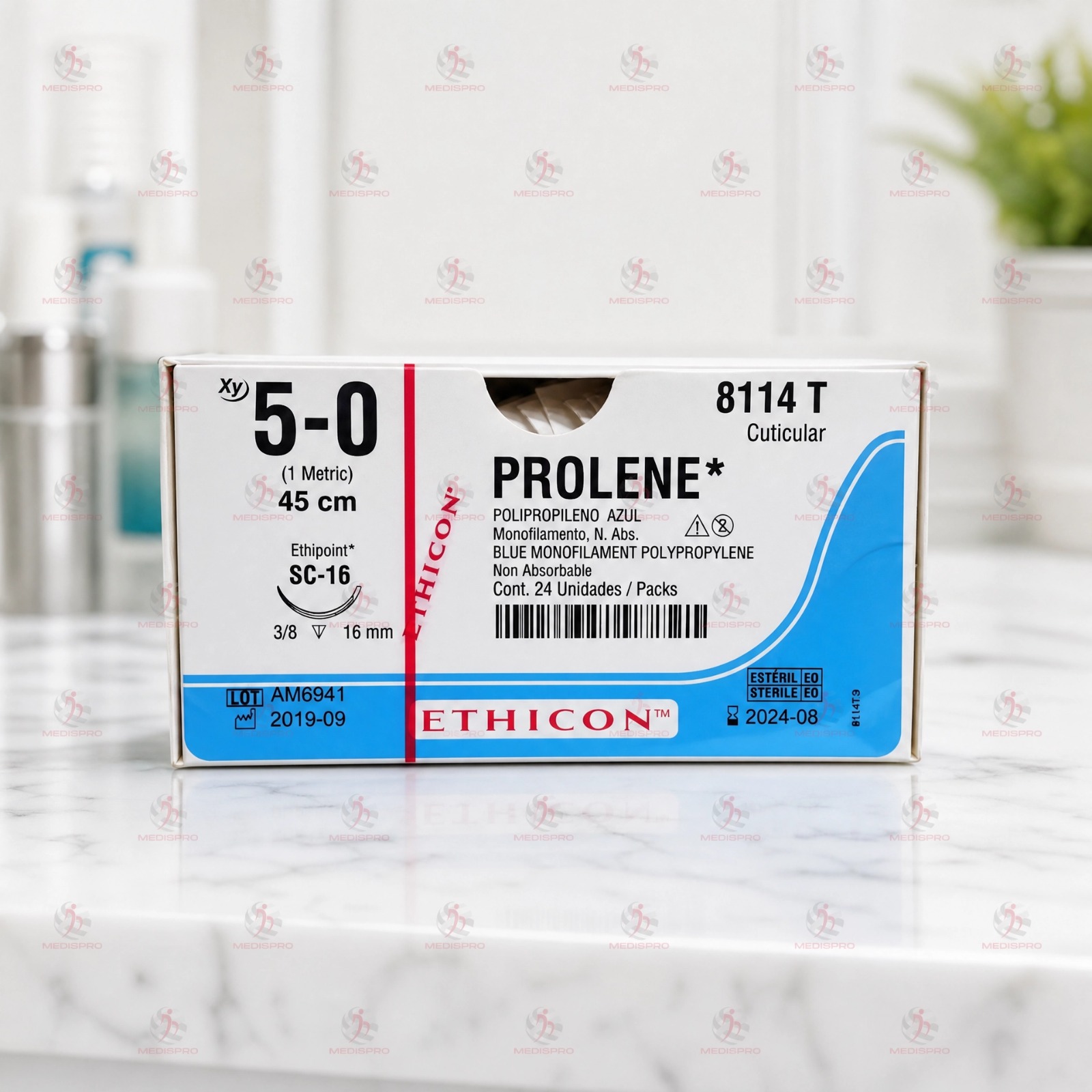 Sutura Prolene 5-0 (SC-16) — Ethicon